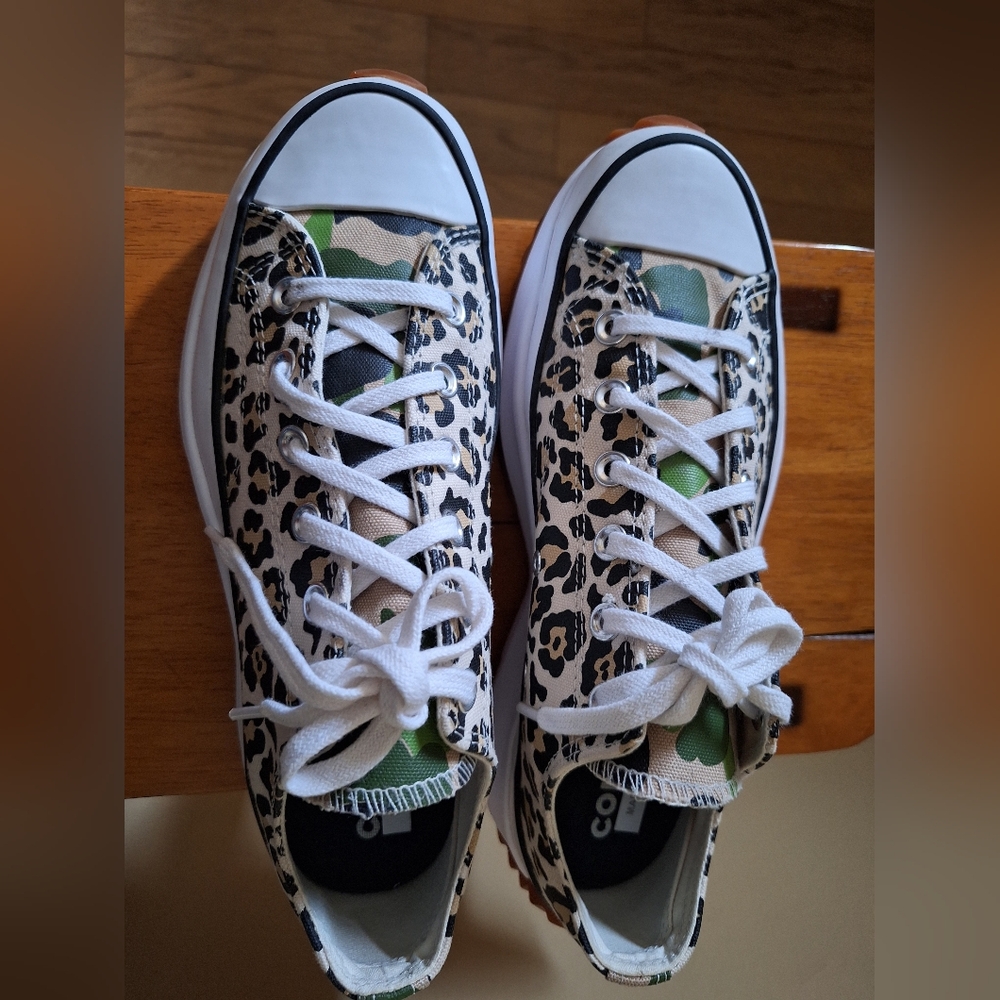 "SOLD SOLD"  CONVERSE Run Star Hike Low 'Leopard' - Picture 3 of 10